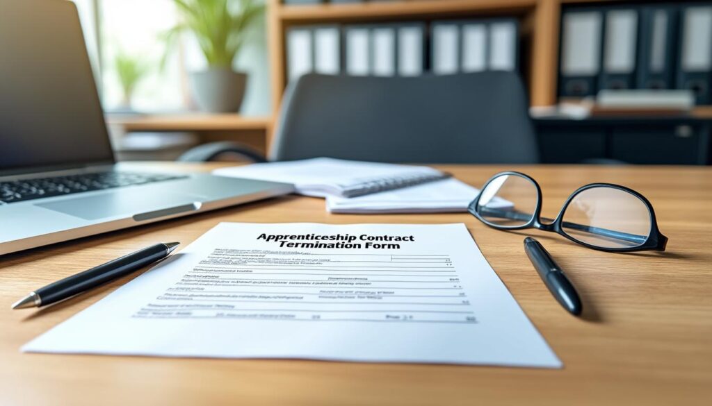 téléchargez facilement le formulaire de résiliation du contrat d'apprentissage pour mettre fin à votre engagement en toute simplicité.