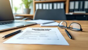téléchargez facilement le formulaire de résiliation du contrat d'apprentissage pour mettre fin à votre engagement en toute simplicité.